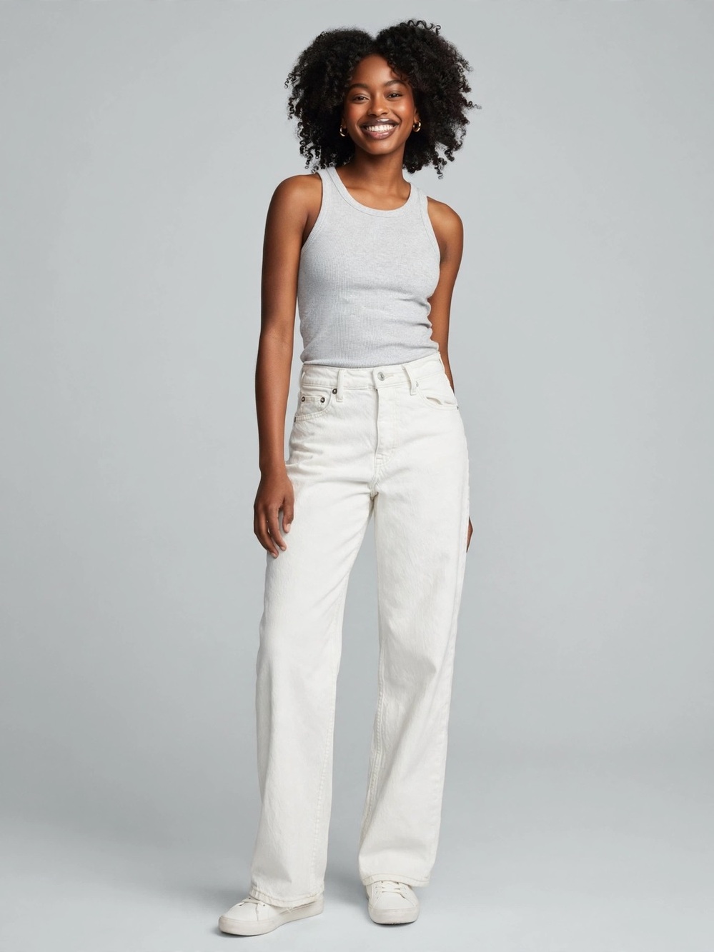 Aeropostale Relaxed White Jeans